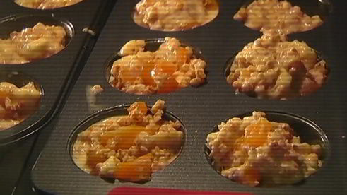 маффины с бананом и курагой