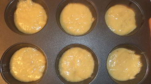 маффины с белым шоколадом и творожной начинкой