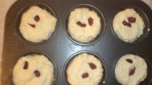 маффины с белым шоколадом и творожной начинкой