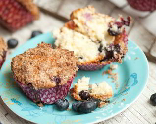 Маффины с черникой и корицей