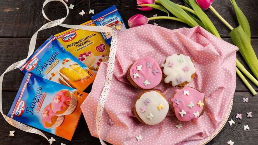 Рецепт маффинов с малиной и черникой