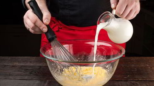 маффины с малиной и черникой