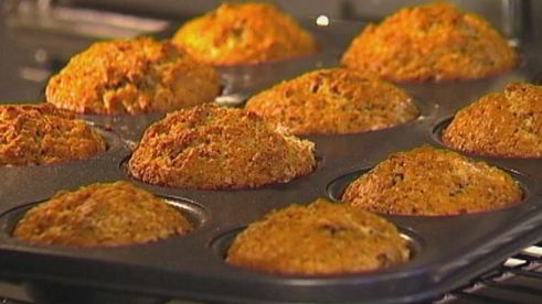 маффины с шоколадом и грецкими орехами