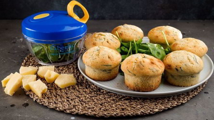 Рецепт маффинов с сыром и шпинатом