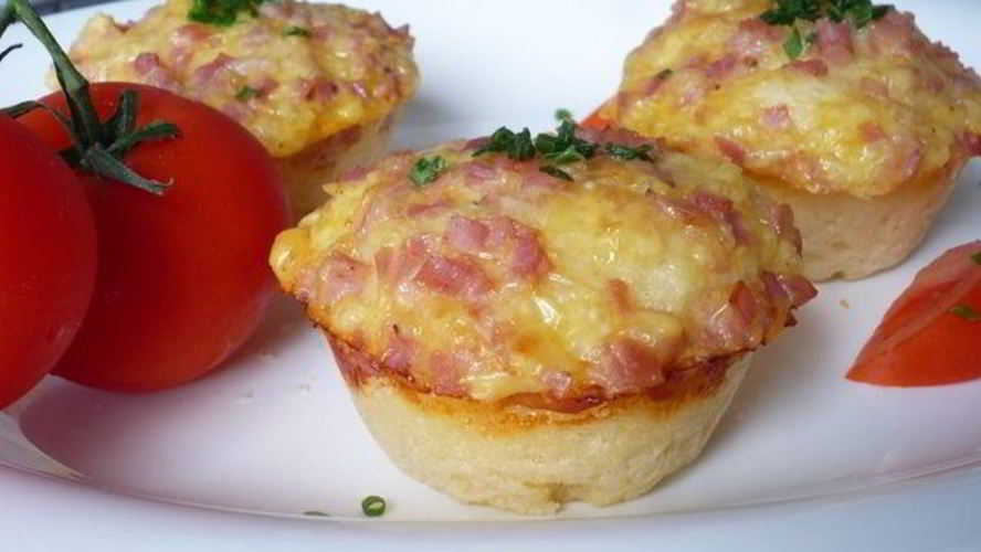 Рецепт маффинов с сыром и ветчиной из дрожжевого теста