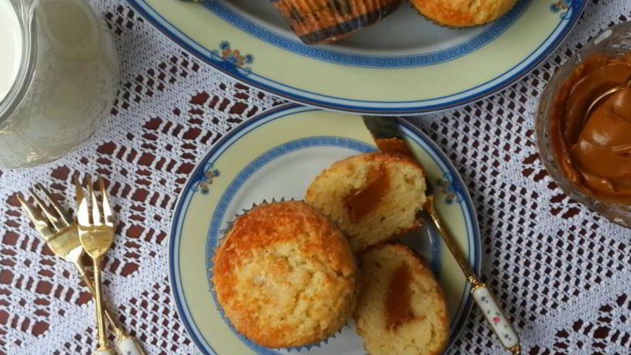 Рецепт маффинов с вареной сгущенкой