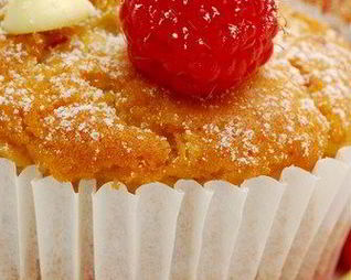 Малиново-яблочные маффины с медом