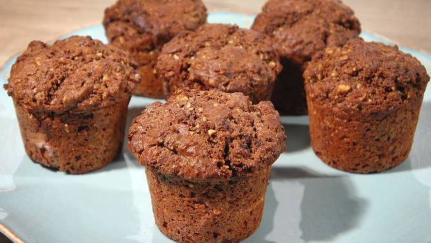 Рецепт ореховых маффинов с шоколадной начинкой
