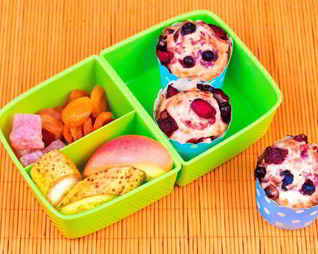 Полезные овсяные маффины с ягодами