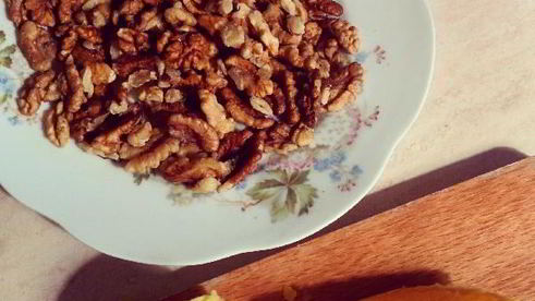 шоколадные маффины с апельсином и грецкими орехами