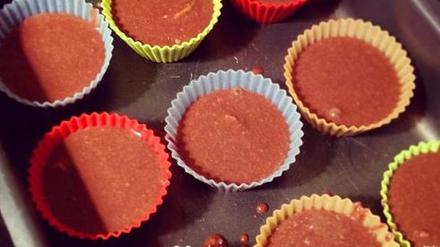 шоколадные маффины с апельсином и грецкими орехами