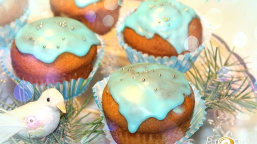 Рецепт сливочных маффинов с лавандой и марципаном