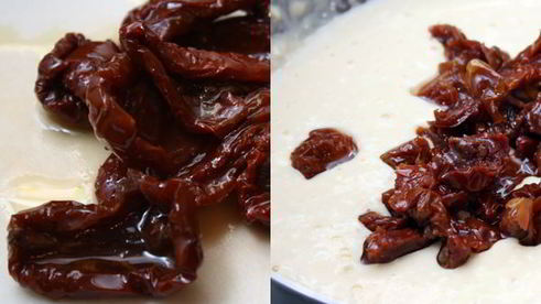 творожные маффины с вялеными помидорами