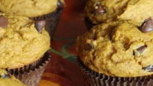 тыквенные маффины с шоколадом