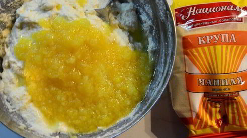 лимонный манник на кефире