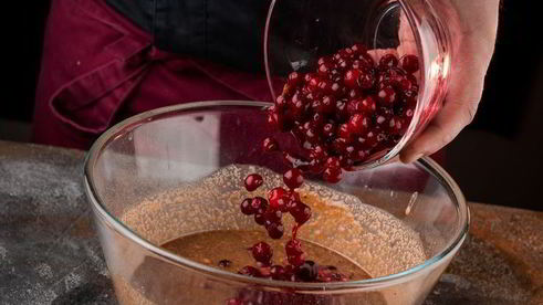 манник клюква в шоколаде