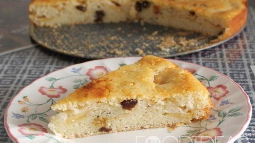 Рецепт манника с яблоками