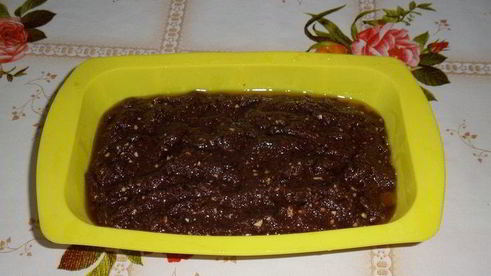 постный шоколадный манник с миндалем