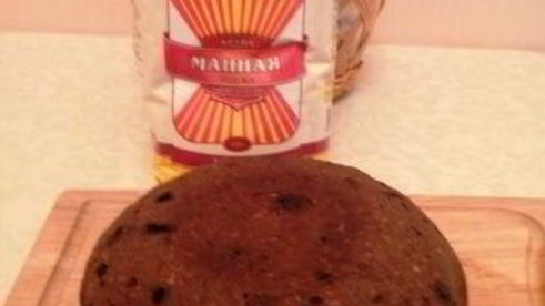 шоколадный манник с черникой и кедровым орехом