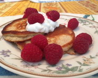 Банановые оладьи на ржаной муке