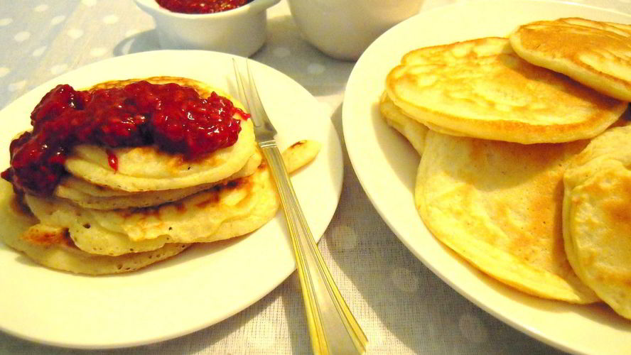 Рецепт быстрых оладий на кефире