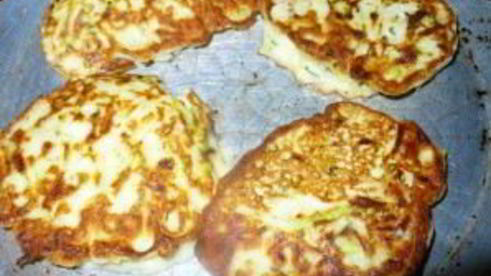 кабачковые оладьи с творогом