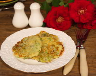 Капустные оладьи на кефире