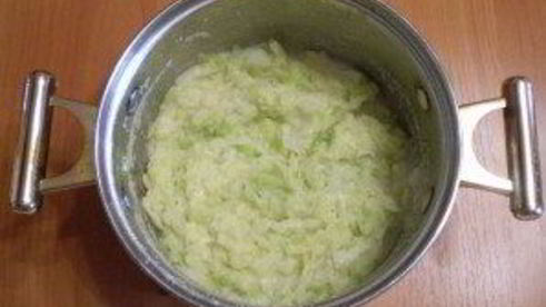 капустные оладьи с манкой