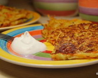 Картофельные оладьи постные