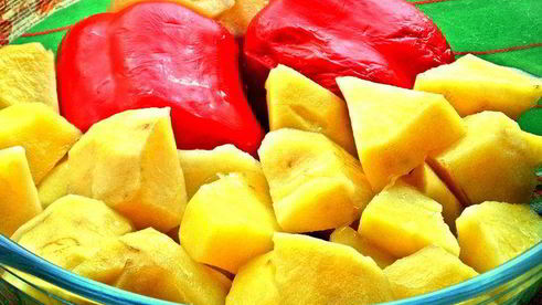 картофельные оладьи с колбасками