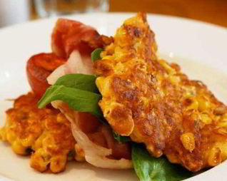 Кукурузные оладьи