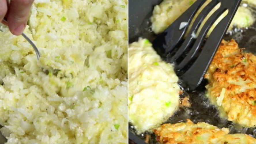 Рецепт луковых оладий