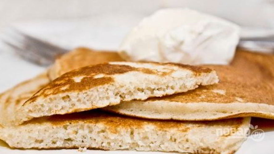 Рецепт манно-овсяных оладьи