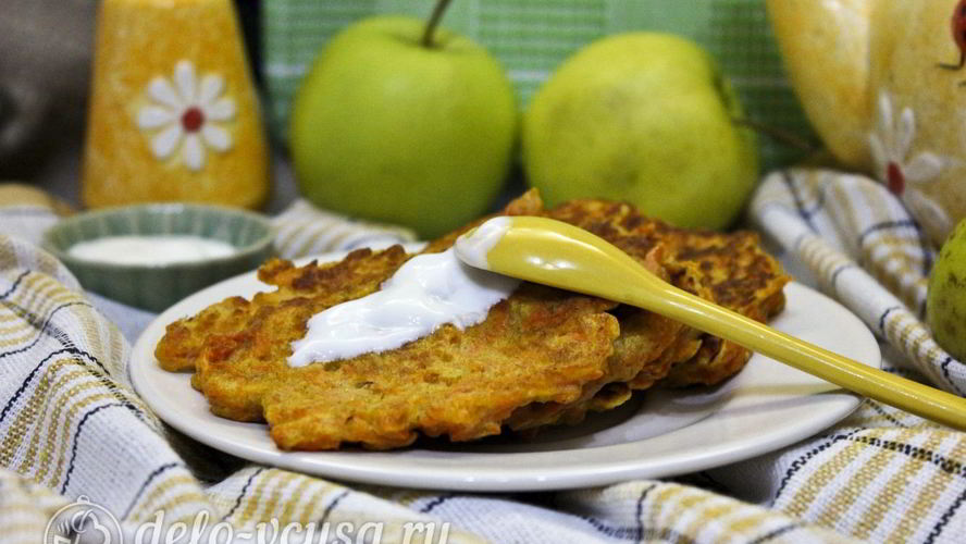Рецепт морковных оладий