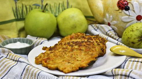 морковные оладьи