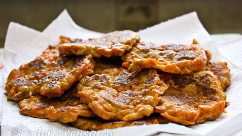 морковные оладьи