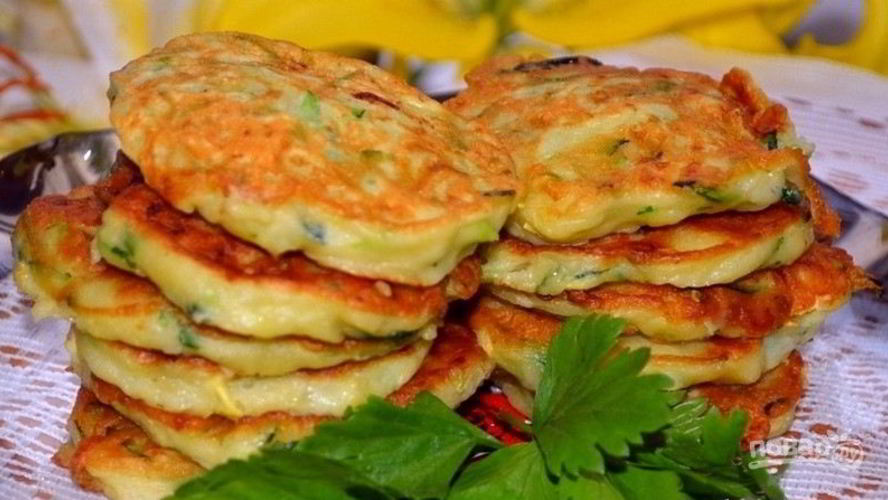 Рецепт оладушек из кабачков
