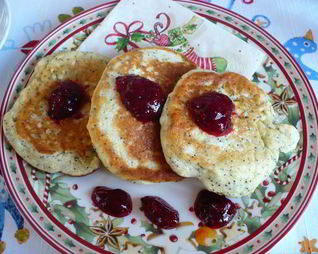 Оладушки творожные с маком