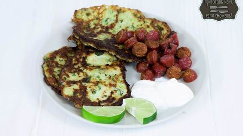 оладьи из кабачка с сыром