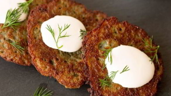 Рецепт Оладий из кабачков и картофеля с зеленью