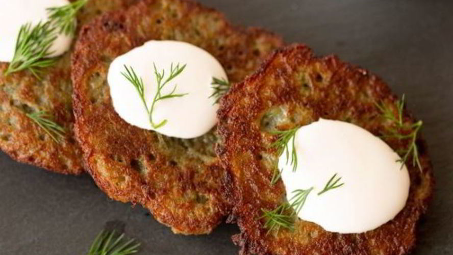 Рецепт оладий из кабачков и картофеля с зеленью