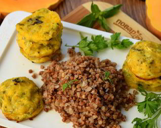 Оладьи из кабачков с тыквой в духовке