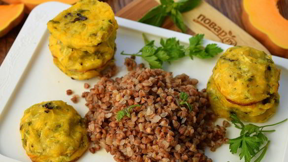 Рецепт Оладий из кабачков с тыквой в духовке