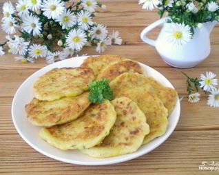 Оладьи из тыквы и кабачков