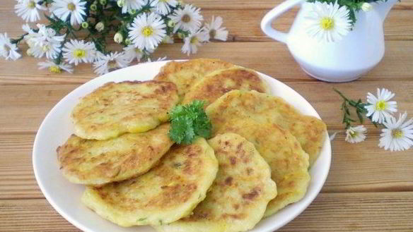 Рецепт Оладий из тыквы и кабачков