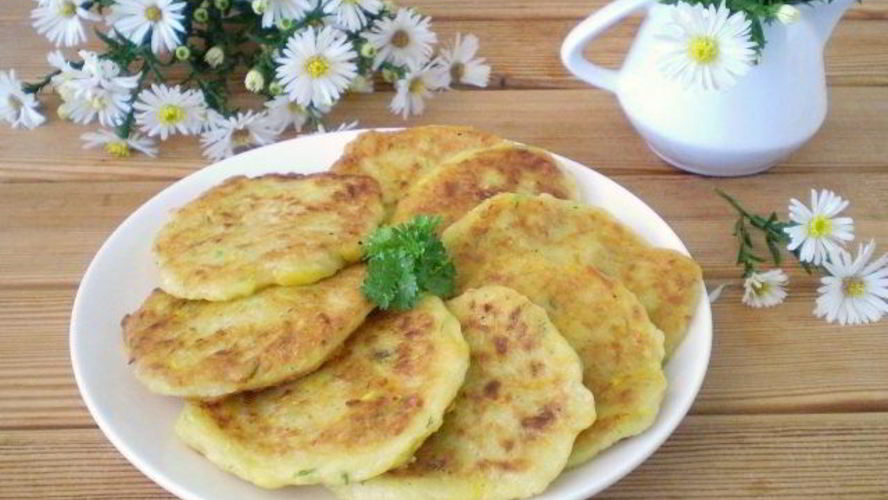 Рецепт оладий из тыквы и кабачков