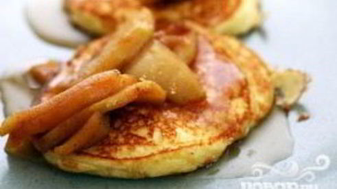 оладьи с рикоттой и яблоками