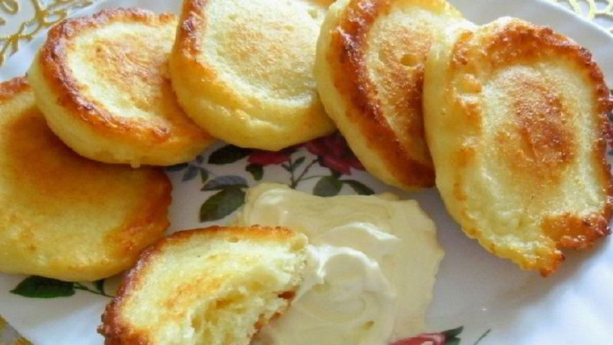 Рецепт оладий с творогом