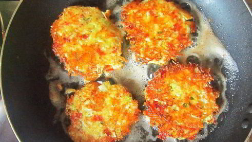 овощные оладьи с сыром