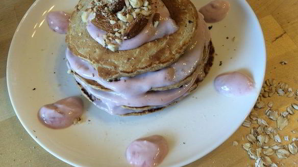 Рецепт Овсяных оладий на ряженке